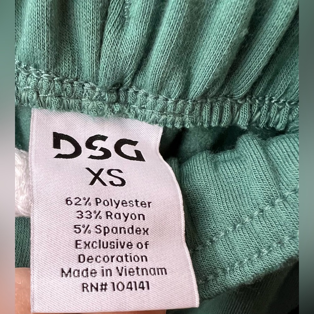 DSG -Green -(Tag says Blue) XS Drawstring/Waistband Sweatpants - Picture 6 of 12